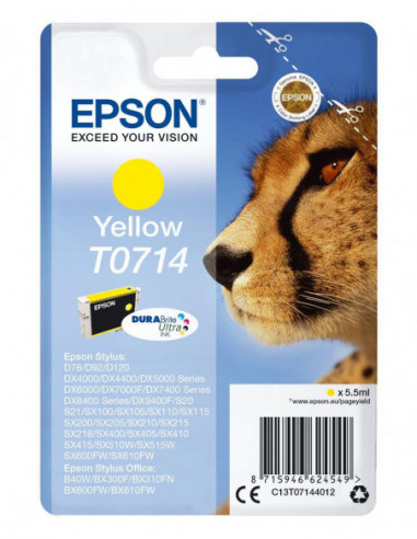 Tinteiro EPSON T0714 Amarelo -...