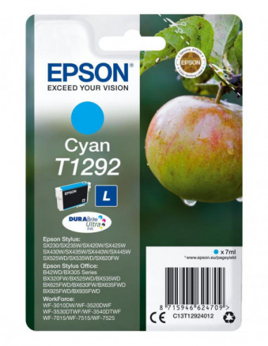 Tinteiro EPSON T1292 Ciano L - Stylus... Tinteiro EPSON T1292 Ciano L - Stylus...