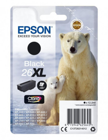 Tinteiro EPSON 26 Preto XL -... Tinteiro EPSON 26 Preto XL -...