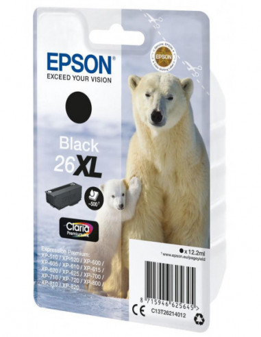 Tinteiro EPSON 26 Preto XL -... Tinteiro EPSON 26 Preto XL -...