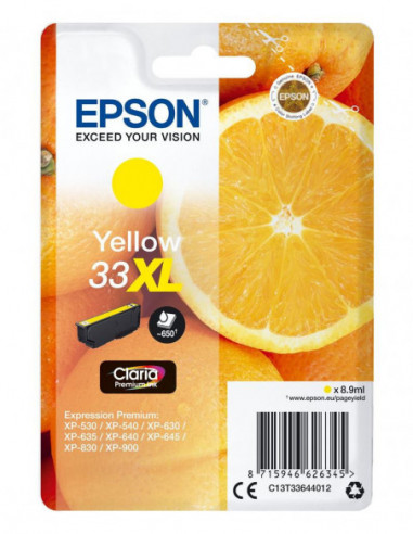 Tinteiro EPSON 33 Amarelo XL -... Tinteiro EPSON 33 Amarelo XL -...
