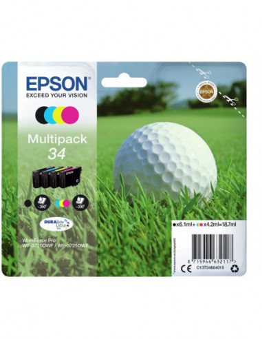 Tinteiro EPSON 34 Multipack 4 Cores -... Tinteiro EPSON 34 Multipack 4 Cores -...