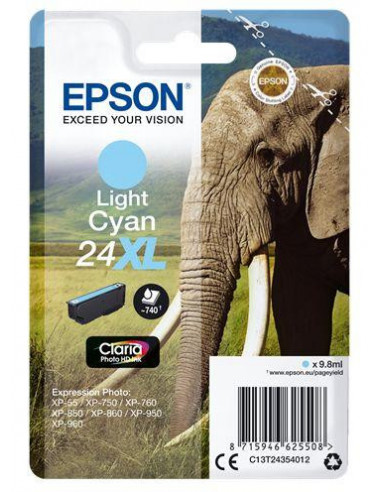 Tinteiro EPSON 24 Ciano Claro XL -... Tinteiro EPSON 24 Ciano Claro XL -...