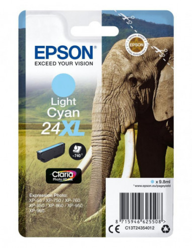 Tinteiro EPSON 24 Ciano Claro XL -... Tinteiro EPSON 24 Ciano Claro XL -...
