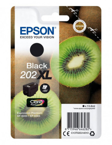 Tinteiro EPSON 202 Preto XL -...