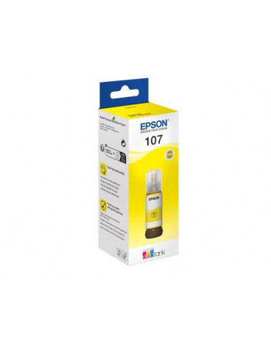 EPSON 1LB 107 EcoTank Yellow Ink Bottle
