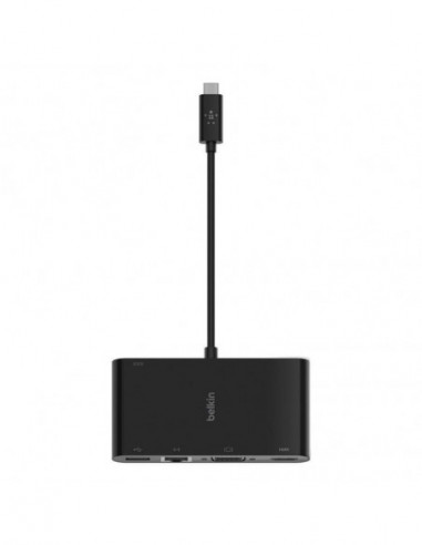 Hub USB-C Belkin AVC004BTBK 4 Portas Hub USB-C Belkin AVC004BTBK 4 Portas
