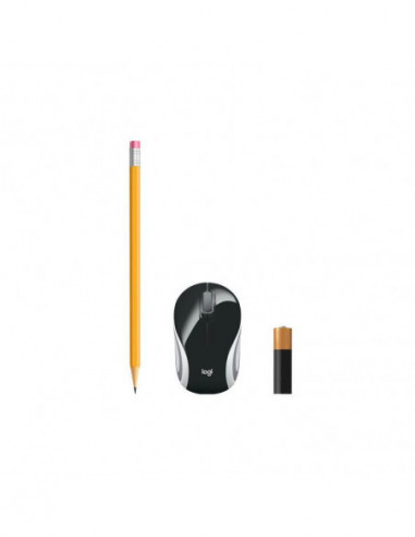 Wireless Mini Mouse M187 Black Wrls...