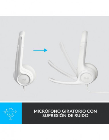 Auscultadores Logitech H390 - USB,... Auscultadores Logitech H390 - USB,...