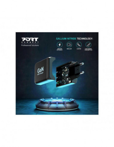 Carregador Port Designs, 65W, 2... Carregador Port Designs, 65W, 2...