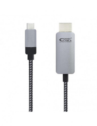 Cabo USB-C para HDMI Nanocable, 1.8m,... Cabo USB-C para HDMI Nanocable, 1.8m,...