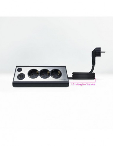 Extensão Nanocable 10.37.0013-BK, 3... Extensão Nanocable 10.37.0013-BK, 3...