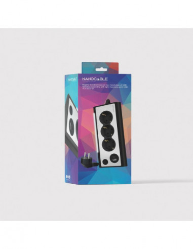 Extensão Nanocable 10.37.0013-BK, 3... Extensão Nanocable 10.37.0013-BK, 3...
