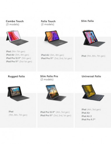 Capa Tablet Logitech Combo Touch para...