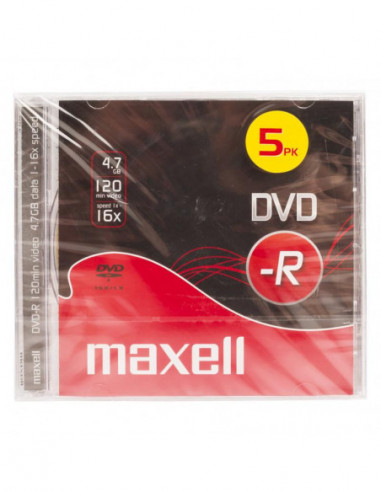 Maxell - Dvd-R 16x 4,7gb P.5...