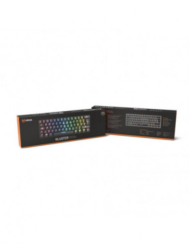 Teclado Krom Kluster RGB Mini Mecânico Teclado Krom Kluster RGB Mini Mecânico