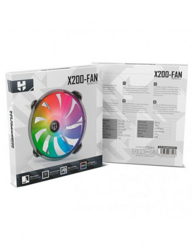 Ventoinha Nox X200 Argb Fan 200mm... Ventoinha Nox X200 Argb Fan 200mm...