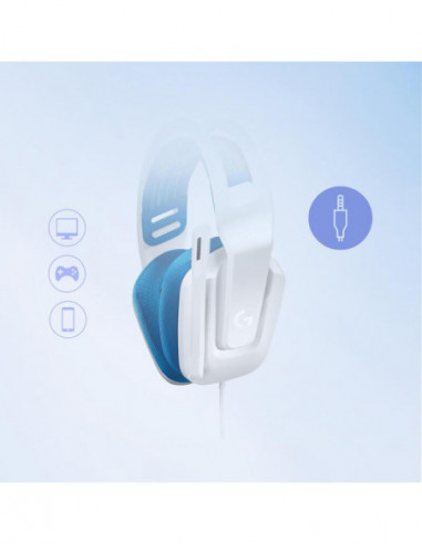 Auscultadores Logitech G335, Branco,... Auscultadores Logitech G335, Branco,...