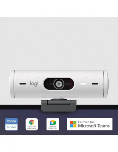 Câmara Web Logitech Brio 500 Branca