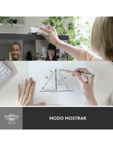 Câmara Web Logitech Brio 500 Branca