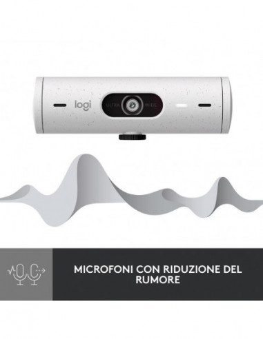 Câmara Web Logitech Brio 500 Branca