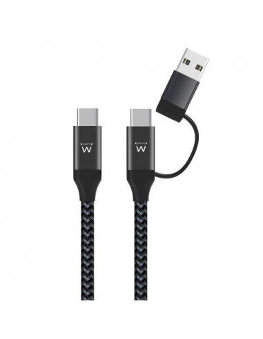Cabo USB Ewent EW9918 - USB-C para... Cabo USB Ewent EW9918 - USB-C para...