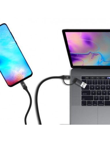 Cabo USB Ewent EW9918 - USB-C para... Cabo USB Ewent EW9918 - USB-C para...