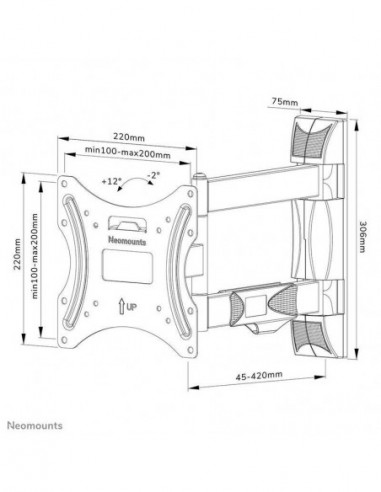 Suporte de Parede Newstar Neomounts...