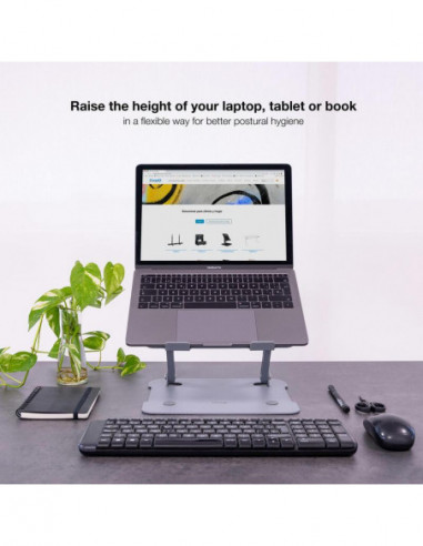 Suporte Tooq para Portátil, Ajustável... Suporte Tooq para Portátil, Ajustável...