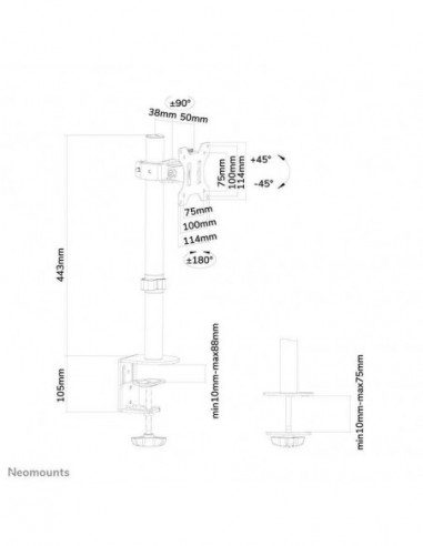 Suporte de Mesa para Monitor NewStar...