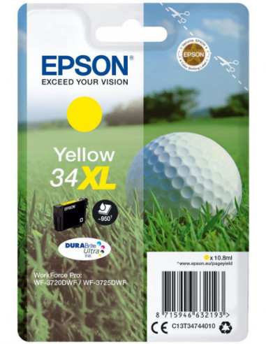Epson 34XL - 10.8 ml - XL - amarelo -...