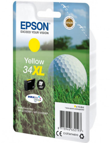 Tinteiro EPSON 34 Amarelo XL -... Tinteiro EPSON 34 Amarelo XL -...