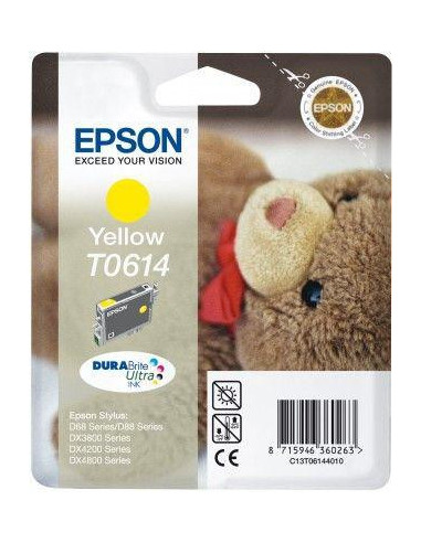 Tinteiro EPSON T0614 Amarelo -...
