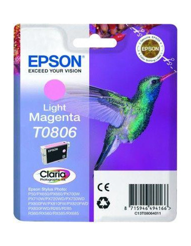 Tinteiro EPSON T0806 Magenta Claro -... Tinteiro EPSON T0806 Magenta Claro -...