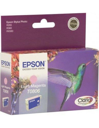 Tinteiro EPSON T0806 Magenta Claro -... Tinteiro EPSON T0806 Magenta Claro -...