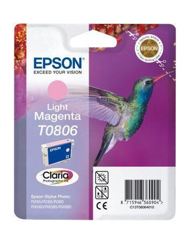 Tinteiro EPSON T0806 Magenta Claro -... Tinteiro EPSON T0806 Magenta Claro -...