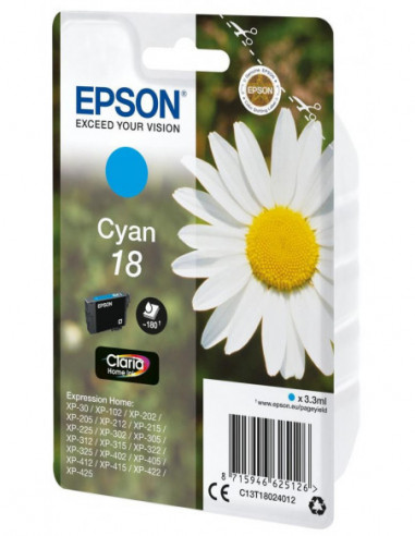 Tinteiro EPSON 18 Ciano -... Tinteiro EPSON 18 Ciano -...