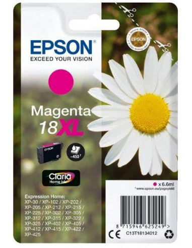 Tinteiro EPSON 18 Magenta XL -... Tinteiro EPSON 18 Magenta XL -...