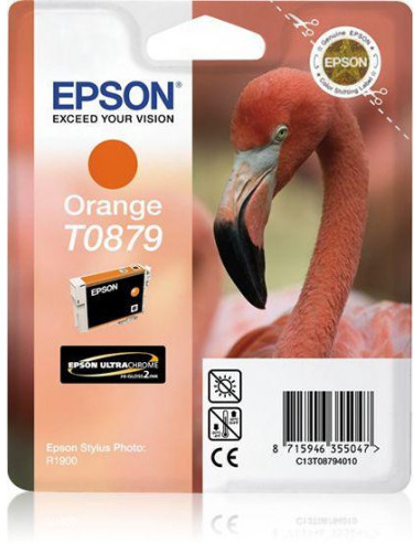 Tinteiro EPSON T0879 Laranja Ultra... Tinteiro EPSON T0879 Laranja Ultra...