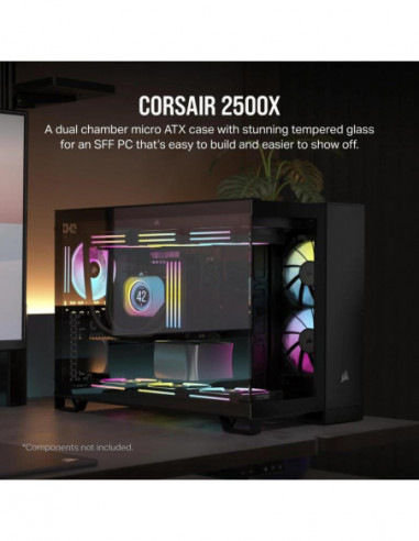 Gabinete PC Corsair 2500X Dual,...