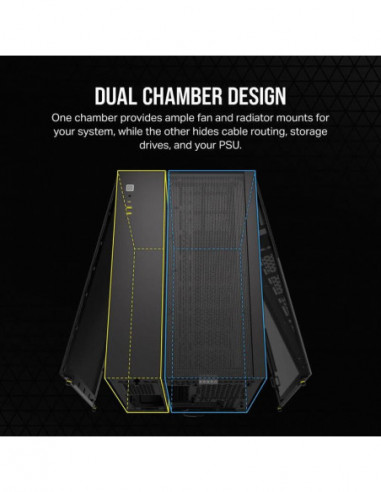Gabinete PC Corsair 2500X Dual,...