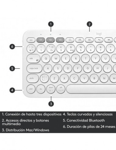 K380 Multi-Device Bluetooth Wrls...