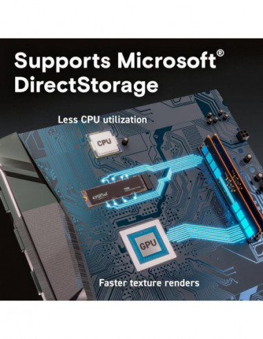 Crucial T500 2TB PCIe NVMe M.2 SSD Crucial T500 2TB PCIe NVMe M.2 SSD