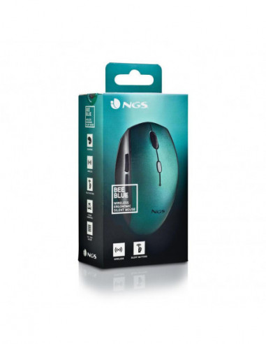 Rato Sem Fio NGS Bee Blue - 1600 DPI