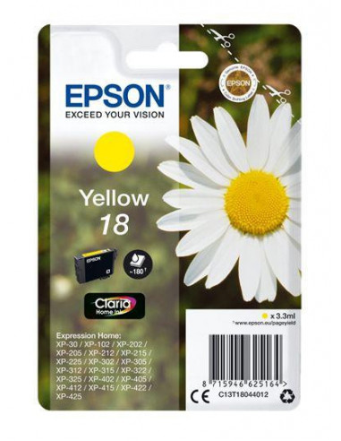 Tinteiro EPSON 18 Amarelo -...