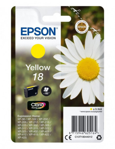 Tinteiro EPSON 18 Amarelo -...
