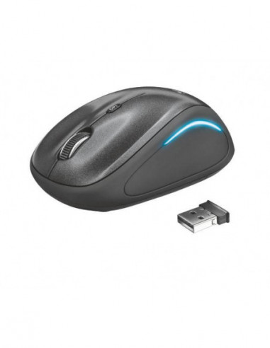 Rato TRUST Yvi FX Wireless Black - 22333