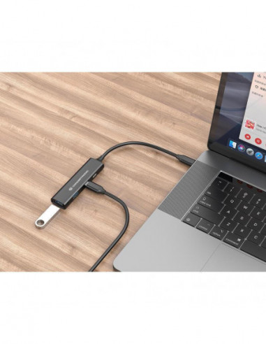 Hub USB Conceptronic HUBBIES12B 4...