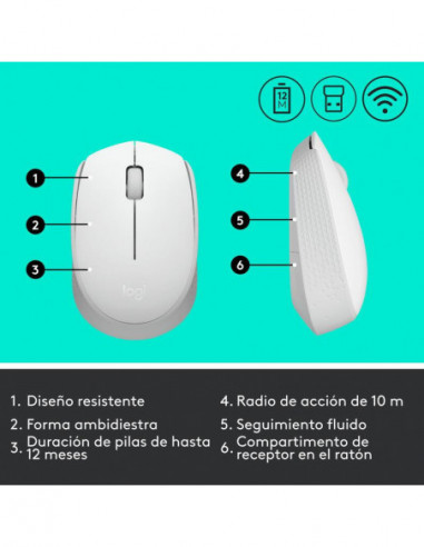 Logitech M171 Ratón Inalámbrico...