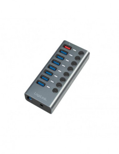Hub USB Logilink UA0387: 8 Portas,... Hub USB Logilink UA0387: 8 Portas,...